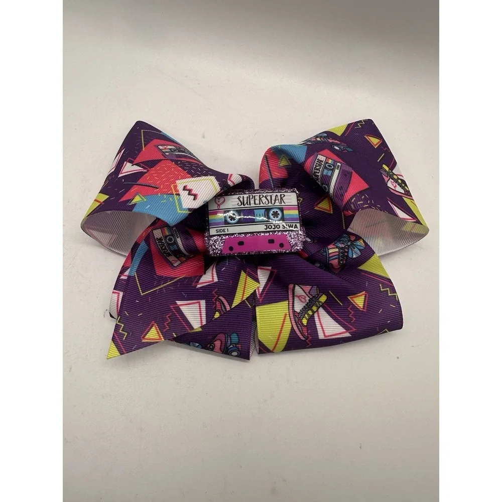 JoJo Siwa Signature Edition #33 Superstar‎ Cassette Hair Bow Glitter Retro